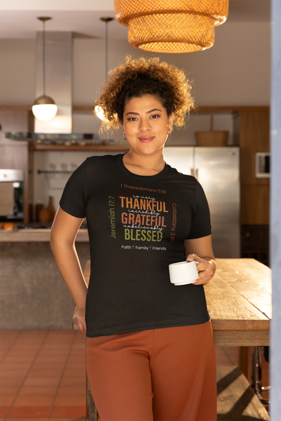 Thankful Grateful Blessed Unisex Tee