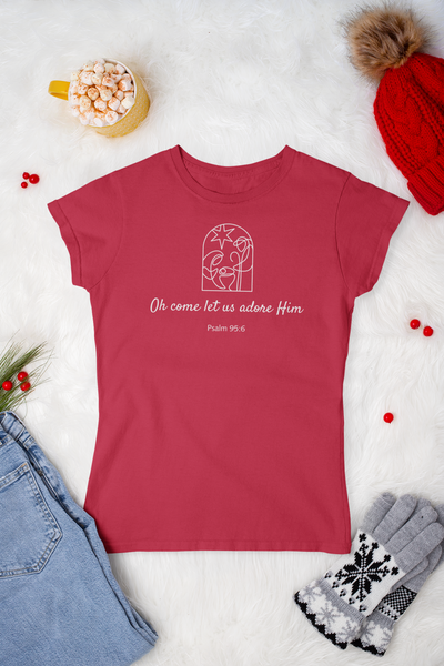 Come Let Us Adore Him Ladies Tee