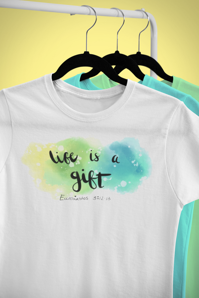 Life Is A Gift Ladies t shirt product view